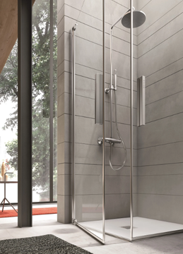 PIVOT - Shower cabin with pivot door by Gruppo Geromin - view 3